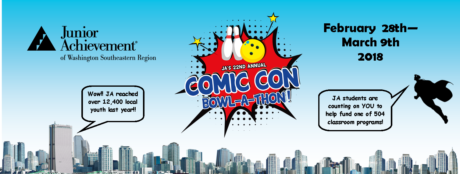 JA Southeastern WA Comic Con Bowl-A-Thon